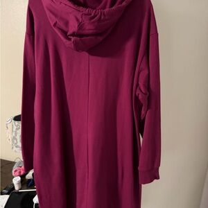 Torrid Deep Red Hooded Dress